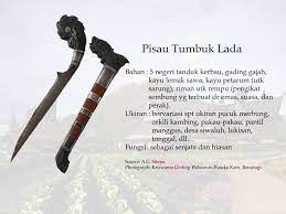 Benda Pusaka Karo Senjata Pisau Gajah