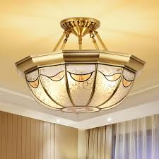 Flush mount ceiling lights at alibaba.com and find the items that fit your requirements. Bowl Metal Semi Flush Vintage 4 Light Living Room Semi Flush Mount Ceiling Light In Brass Beautifulhalo Com