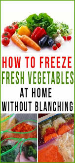 How To Freeze Fresh Vegetables At Home Without Blanching Home Gardenist Frozen Fresh Fresh Food Freezing Vegetables