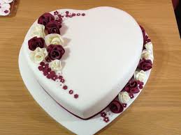 Fondant Covered Heart Cake With Gum Paste Flowers Candy Apple Bakery Wedding Cake Birthday Cake Chocolate Birthday Cake Writing Birthday Cake With Photo