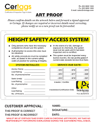 Harness and lanyard inspection basics. Inspection Identification Tags Labels Certags