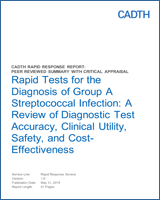 Rapid Tests For The Diagnosis Of Group A Streptococcal Infection A Review Of Diagnostic Test Accuracy Clinical Utility Safety And Cost Effectiveness Ncbi Bookshelf