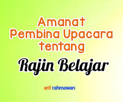 Selamat datang di stasiun supervba. Amanat Pembina Upacara Sd Tentang Rajin Belajar Operator Sekolah