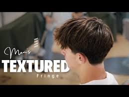 Fluffy LONG Textured Fringe Taper Fade - TUTORIAL - YouTube