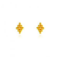 22 Karat Gold Tops For Kids Gold Earrings 22k Gold Earrings Gold Top
