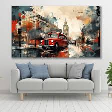 Tablou Canvas-London View – The Print Studio