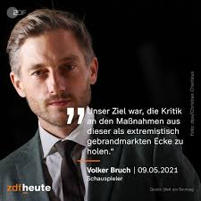 Ihre Videos sorgten bundesweit für Diskussionen. Nun haben Volker Bruch und  drei Schauspielkolleginnen ein Interview zur Aktion #allesdichtmachen  gegeben.