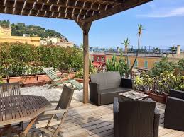 Rooftop Terrace Of 13 Cours Saleya With Its Fabulous View Over Le Marche Des Fleurs And The Mediterranean Our Love Aff Rooftop Terrace Patio French Riviera