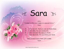 It is of hebrew origin, and the meaning of sarah is princess. Name Sara Quotes Quotesgram