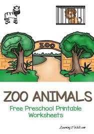 Free Printable Zoo Animals Worksheets Pre K Zoo Animals Preschool Preschool Zoo Theme Zoo Preschool