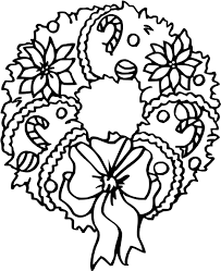 Coloriages de noël pour les enfants : Coloriage Couronne De Noel A Imprimer Sur Coloriages Info