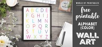 We did not find results for: Free Printable Wall Art Alphabet Colored Art Print World Of Printables