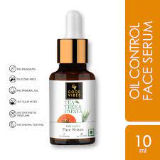 Buy Good Vibes Tea Tree Papaya Oil Control Serum Even Skin Tone Brightening With Castor Oil No Parabens No Sulphates No Mineral Oil 10 Ml Goodvibesonly In
