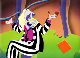 Beetlejuice is said to have been a civil servant and juno's assistant; Tim Burton S Beetlejuice Tv Series Original Hand Painted Cel Copy Background Warner Bros In Mickey Jordan S On Sale Ebay Store Comic Art Gallery Room