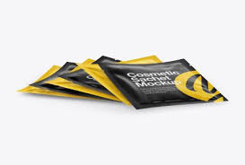 Sachets Mockup Half Side View In Sachet Mockups On Yellow Images Object Mockups Mockup Free Psd Mockup Downloads Free Psd Mockups Templates