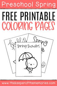 Visit dltk's spring crafts and printables. Free Printable Spring Coloring Pages The Keeper Of The Memories