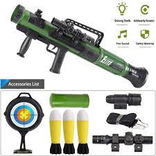 The box has small hole pushed in; Koudhug Military Toy Rocket Launcher Set Worker Tactics Missile Mortar Air Gun Toy With 3 Safety Led Foam Shell Artillery Launcher Best Gift For Boys Girls Great For Outdoor