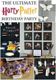 The Ultimate Harry Potter Birthday Party Ideas Free Printables Decorations Food Harry Potter Birthday Harry Potter Birthday Party Harry Potter Theme Party
