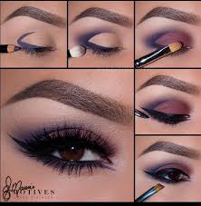 Red Black And Blue Eyeshadow Looks Purple Eyeliner Plum Eye Makeup Red Eyeshadow Burgendy Makeup Burgundy Makeup Look Black Makeup Tutorial Bro Eye Makeup Tutorial Eye Makeup Eye Make Up