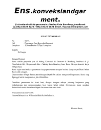 Jasa catering produk makanan dan jasa konveksi. Surat Penawaran