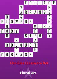 Enjoy the game with cluest! Floral Art Bonus Puzzle Get Answers For One Clue Crossword Now