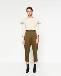Relax Fit Trousers View All Trousers Woman Zara United States Clothes Trousers Women Fitted Trousers
