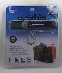 1 X The Sharper Image Luggage Scale High Precision Digital Reader Clothing Shoes Jewelry Amazon Com