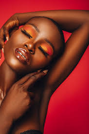 Skin retouch photo edited with photoshop