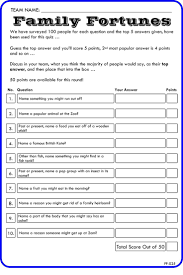 Fun group games for kids and adults are a great way to bring. Game 25 Family Fortunes Family Feud 10 Quiz Family Etsy Question And Answer Games Quiz Questions And Answers Family Quiz Questions