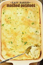 Oven Baked Mashed Potatoes Are Creamy Delicious And Easy To Assemble Ahead Of Time But Don T Tell Anyone I Ve Baked Mashed Potatoes Recipes Potato Recipes