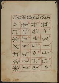 Writing System Medieval Arabic Magical Manuscript Ancient Writing Writing Systems Alphabet Symbols