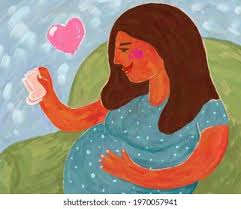 2,693 Pregnant Woman Painting Images, Stock Photos & Vectors | Shutterstock