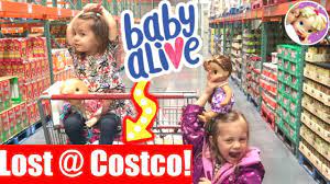Baby Alives Shops At Costco Gets Lost Cute Hairstyles Finds A Dress Baby Alive Video Youtube