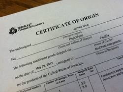 Certificate of origin, also known as c/o or co, is a shipping document which is used for certification that the products exported are wholly obtained, produced or manufactured in a particular country. Certificates Of Origin Fremont Chamber Of Commerce Fremont California 94539 Fremont Chamber Of Commerce