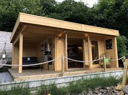 Modernes Gartenhaus Mit Terrasse Hansa Lounge Xl 15m 44mm 5x6 Hansagarten24 Gartenhaus Mit Terrasse Gartenhaus Haus