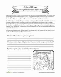 Christopher Newport Worksheet Education Com Social Studies Worksheets History Worksheets Colonial America
