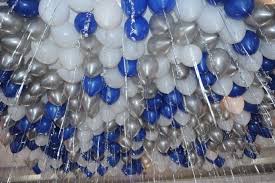 Balloon Birthday Decoration Ideas For Boyfriend Ceiling Decor Party Event Decor Balloon Artistry Silver Party Decorations Baloon Decorations Birthday Decorations For Men