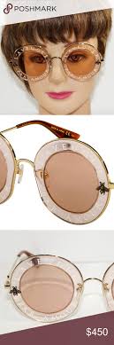 Gucci Laveugle Par Amour Pink Gold Sunglasses Gold Sunglasses Pink And Gold Sunglasses Branding