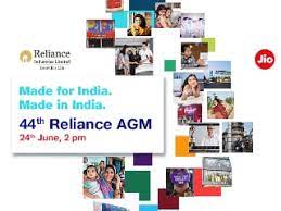 It will be livestreamed via jiomeet for reliance shareholders and it is also expected to be streamed via youtube. Jg Kgfccmzxirm