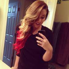 While switching to blonde hair isn't always the easiest hair color choice you can make because of the process involved, the good news is, whether you have black hair, brown hair, or red hair, you can diy the hue—no salon visit necessary. Pin By Morgan Sutterfield On External Beauty Dipped Hair Blonde Dip Dye Dip Dye Hair