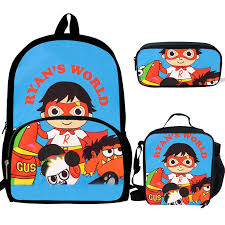Shop target for ryan's world you will love at great low prices. Cartoon Ryan S World School Bag Set Student School Backpack Mens Teens Boys Backpack Children Shoulder Bag Girls Mochila Escolar School Bags Aliexpress