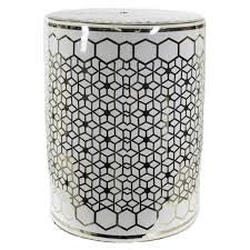I was going to tell you that there was a troll in my garden. Benzara Mosaic Designed Cylindrical Ceramic Garden Stool Gold And White Walmart Com Walmart Com