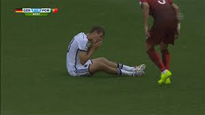 Thomas müller scores his second goal, and germany's third, in their resounding win over the portuguese. German Wrecking Crew Put Their Stamp On Wc2014 While Pepe Gets A Little Too Salty For Portugal Seven Games To Glory