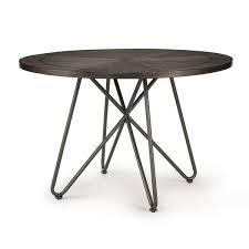 Often a good option for smaller groups, round tables typically range from 36 to 54 inches in diameter and seat between 4 and 8 guests. Our Best Dining Room Bar Furniture Deals Grey Dining Tables Dining Table Bases Round Dining Table