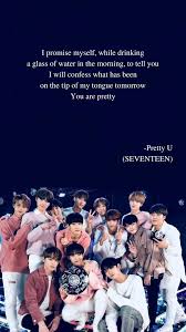 Check spelling or type a new query. Pretty U By Seventeen Lyrics Wallpaper Seventeenwallpaperwallpapers Seventeen Wallpaper Wallpapers Kutipan Lirik Lirik Lagu Lirik