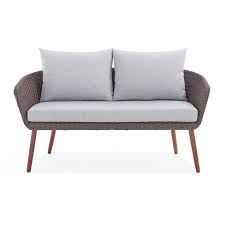 And no matter how big or small your outdoor area is, you would be able to find a bench that would suit it. All Weather Wicker Athens Outdoor 2 Seat Bench With Cushions Brown Alaterre Furniture Target