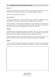 Igcse Poetry Teach Revise Exam Prep Bundle For Exams 2020 2022 Vol 1 Part 3 Answers Teaching Revising Reading Analysis Teaching