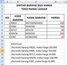 Rumus Excel Dengan Fungsi If Ganda Multi