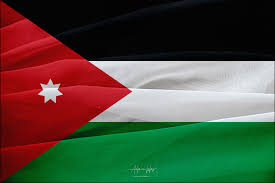 علم الاردن وفلسطين مع بعض