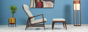 #23 vintage spark chair by claus christian engholm pedersen. Danish Modern L A Ib Kofod Larsen Reclining Lounge Chair With Ottoman For Selig